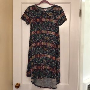 LulaRoe Floral XXS Carly Dress
